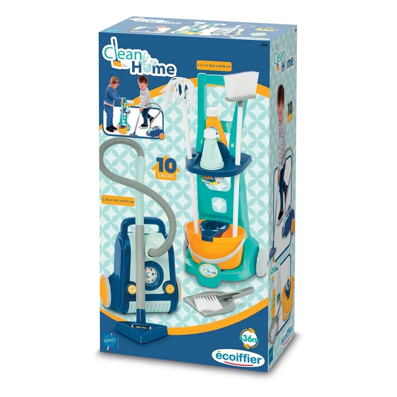 Load image into Gallery viewer, Ecoiffier Clean Home Schoonmaakkar met Stofzuiger
