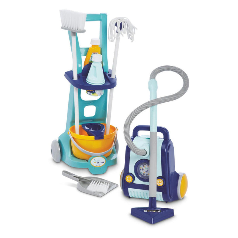 Load image into Gallery viewer, Ecoiffier Clean Home Schoonmaakkar met Stofzuiger
