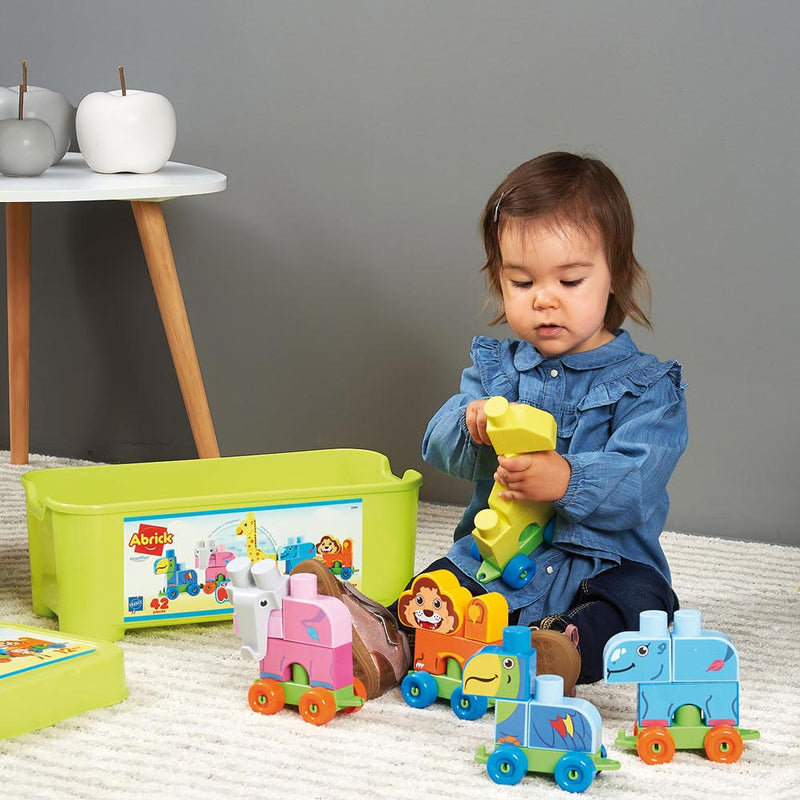 Load image into Gallery viewer, Abrick Maxi Dierentrein Opbergbox, 42dlg
