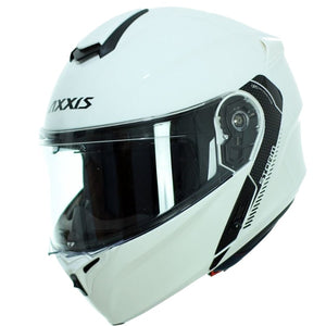 Axxis helm storm solid glans wit m