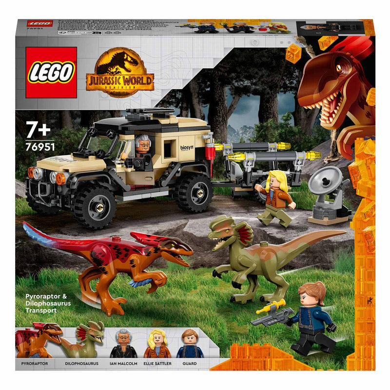 Load image into Gallery viewer, Lego LEGO Jurassic 76951 Pyroraptor en Dilophosaurus Transport
