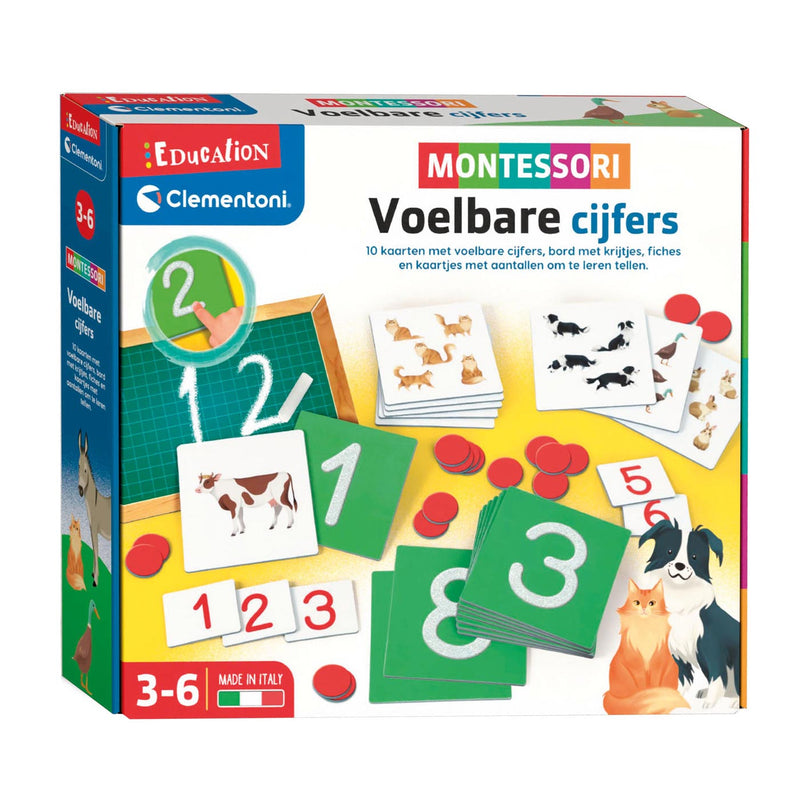 Load image into Gallery viewer, Clementoni Education Montessori Voelbare Cijfers
