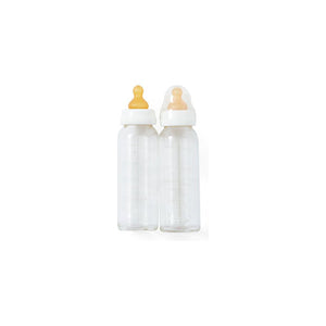 Hevea Glazen zuigflessen 240ml