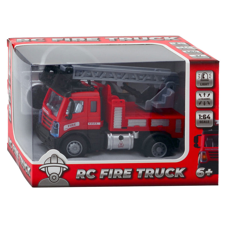 Load image into Gallery viewer, Johntoy RC Brandweerauto Rood 1:64
