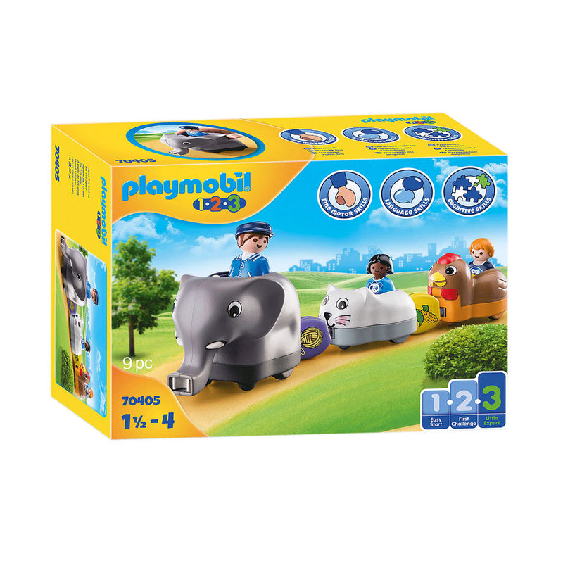Load image into Gallery viewer, Playmobil 1.2.3. Dierentrein 70405
