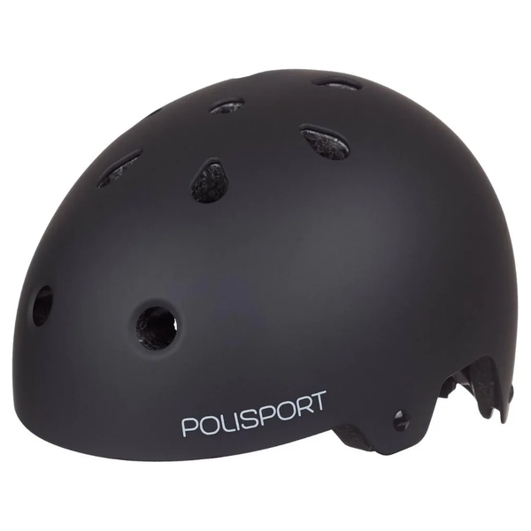 Polisport Urban Helm. maat: M (55 58 cm), kleur: Zwart Mat.