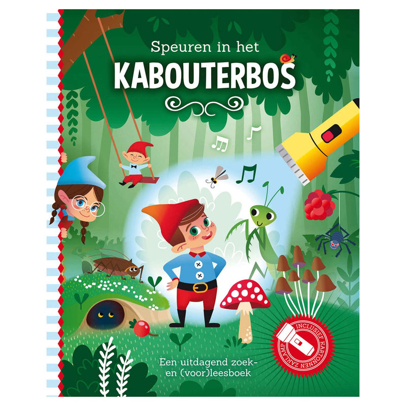 Load image into Gallery viewer, Lantaarn Publishers Speuren in het Kabouterbos + kartonnen zaklamp
