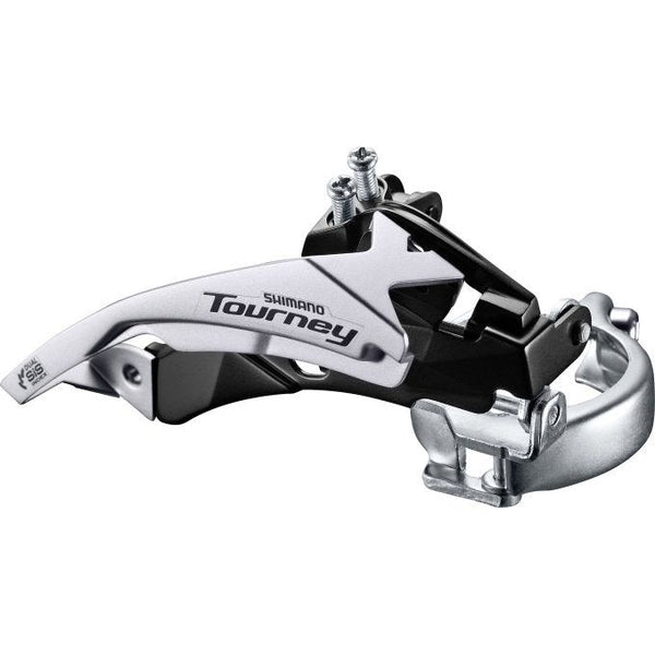 Voorderailleur 3 x 6 7-speed Shimano Tourney FD-TY510 top swing dual pull - lage klem - 42T (66-69°)