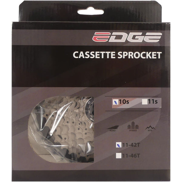 Cassette 10 speed Edge CS-M6010 11-42T - zilver zwart