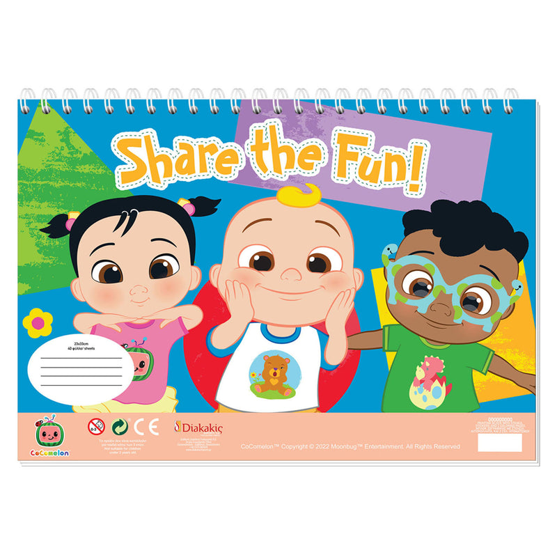 Load image into Gallery viewer, CoComelon Kleurplaten met Stencil en Stickervel
