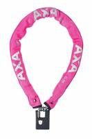 AXA kettingslot Clinch+ roze 85cm 6mm in hoes