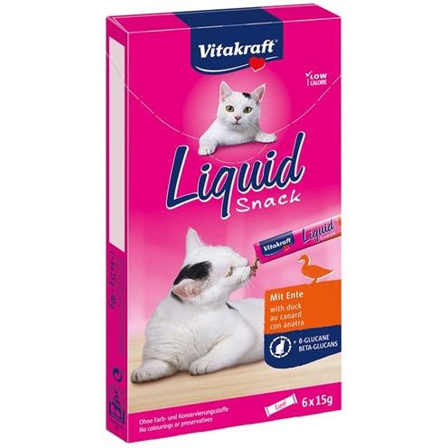 Vitakraft cat liquid snack eend b-glucaan