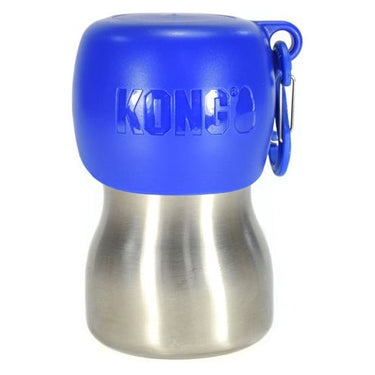Kong H2o drinkfles rvs blauw