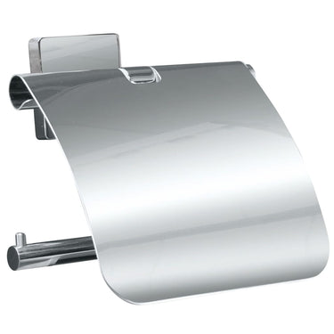 Kleine Wolke Kleine Wolke Toiletrolhouder met deksel Luno zilverkleurig