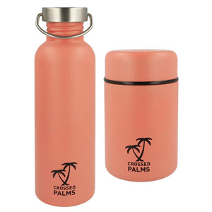 Crossed Palms Crossed Palms Drinkfles en voedelcontainerset