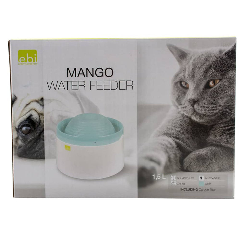Load image into Gallery viewer, Ebi Waterbak voor huisdieren Mango 1,5 L blauw
