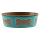 Tarhong Voerbak print bot melamine turquoise