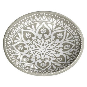 Tarhong Voerbak kat boho medallion taupe