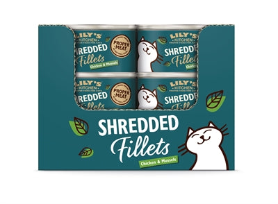 Load image into Gallery viewer, Lily's kitchen Chicken mussel shredded fillets

