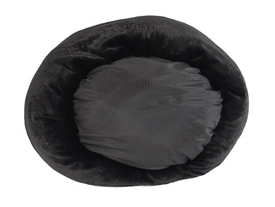 Load image into Gallery viewer, Foeiii Hondenmand cozy pluche relax donut zwart

