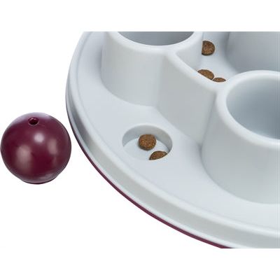 Trixie Cat activity pentagon wit bordeaux