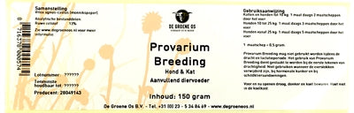 Load image into Gallery viewer, De groene os Provarium breeding hond kat
