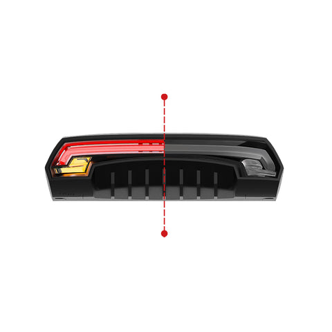 Laser achterlicht met Afstandbediening USB X5