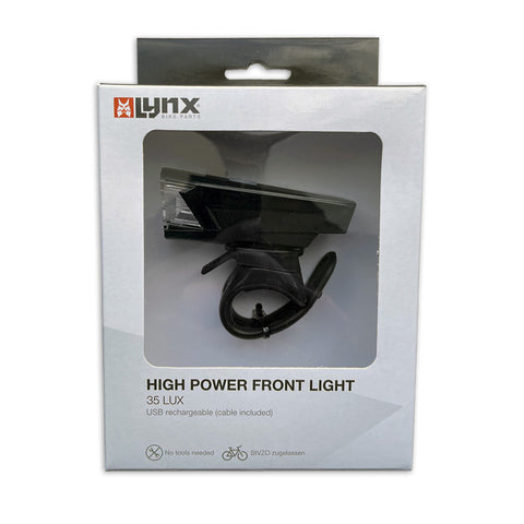 Koplamp USB High Power 35 Lux