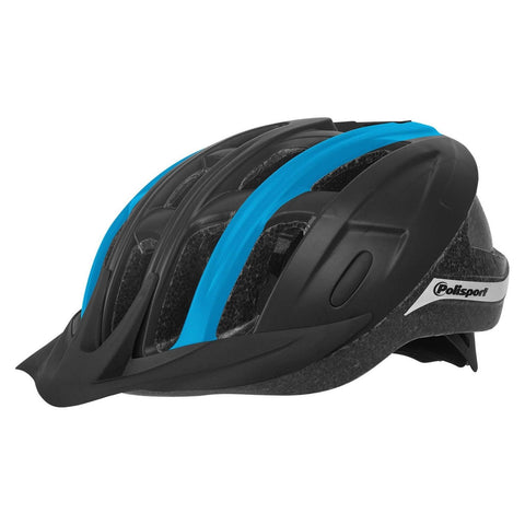 Polisport ride in fietshelm l 58-62cm zwart blauw
