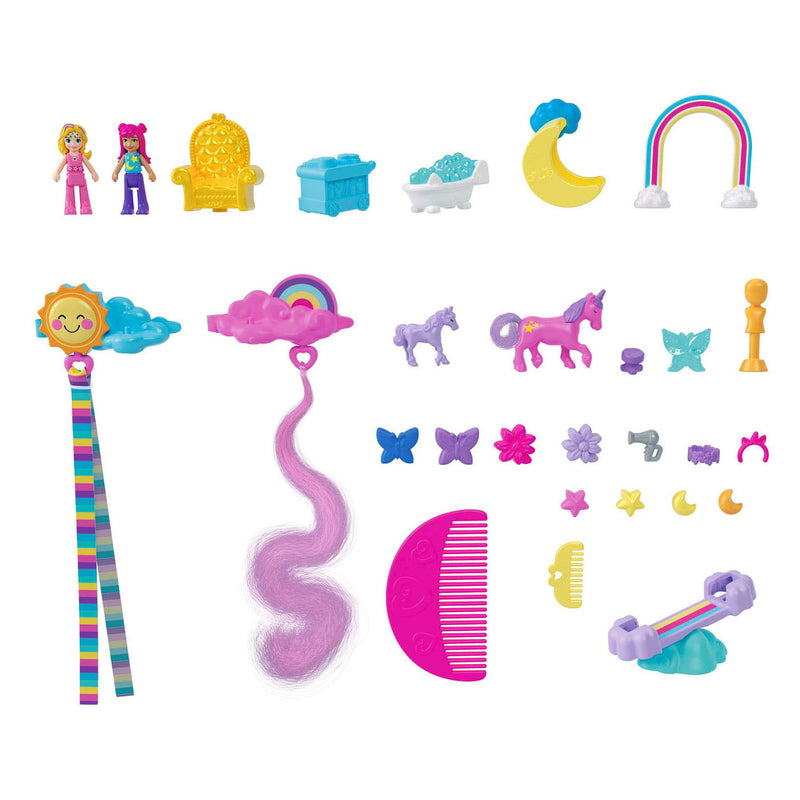 Load image into Gallery viewer, Mattel Polly Pocket Salon van de Regenboog Eenhoorn
