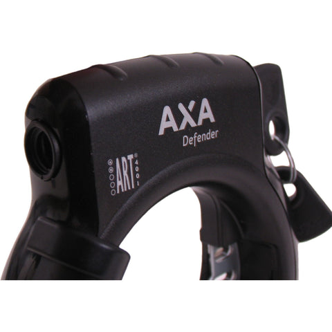 Ringslot Axa Defender met Bosch 2 tube cilinder - glanzend zwart (werkplaatsverpakking)