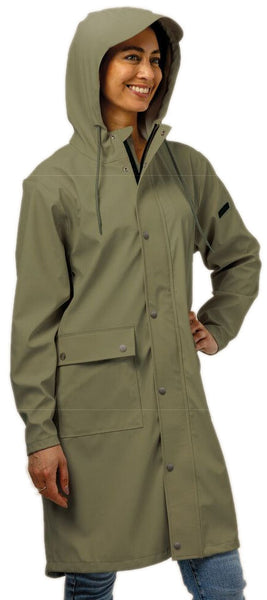 Mirage trenchcoat Rainfall soft touch maat M groen