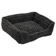 Jack and Vanilla Jack and Vanilla Huisdierenbank Softy S 60x52x18 cm rosette grijs