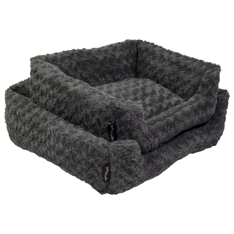 Load image into Gallery viewer, Jack and Vanilla Jack and Vanilla Huisdierenbank Softy S 60x52x18 cm rosette grijs
