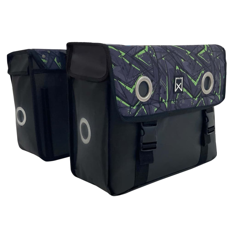 Load image into Gallery viewer, Willex Willex Fietstassen Tarpaulin 30 L groen en zwart
