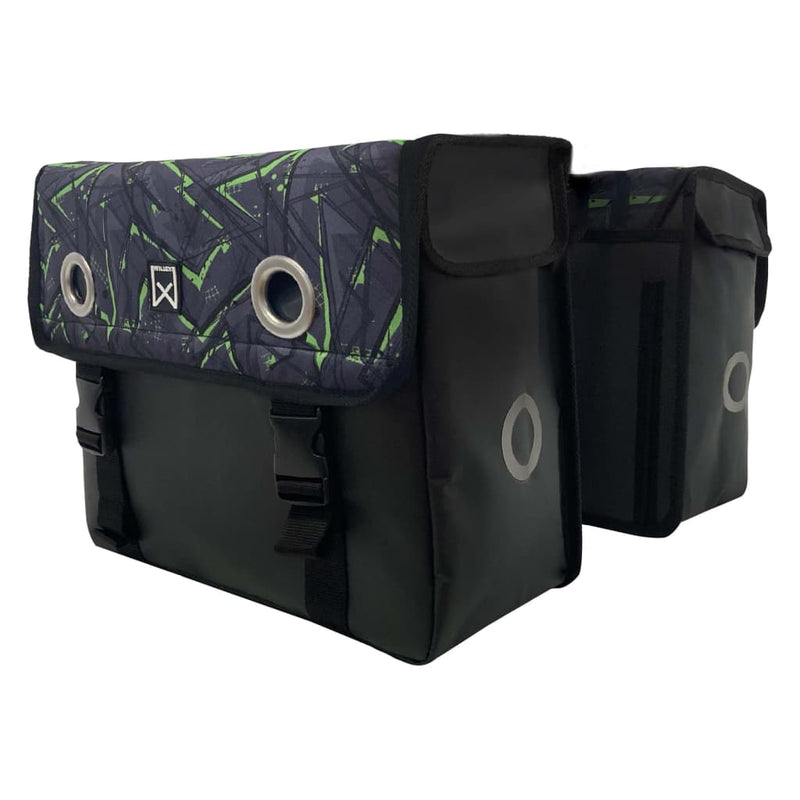 Load image into Gallery viewer, Willex Willex Fietstassen Tarpaulin 30 L groen en zwart
