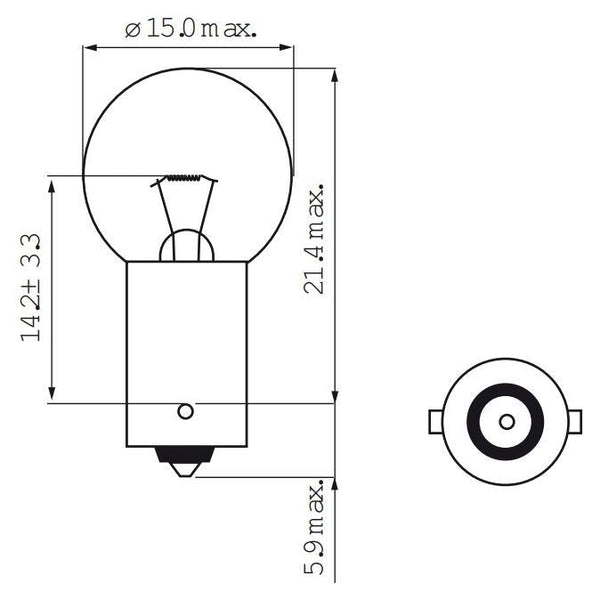 Lamp 6V-7.5W BA9S