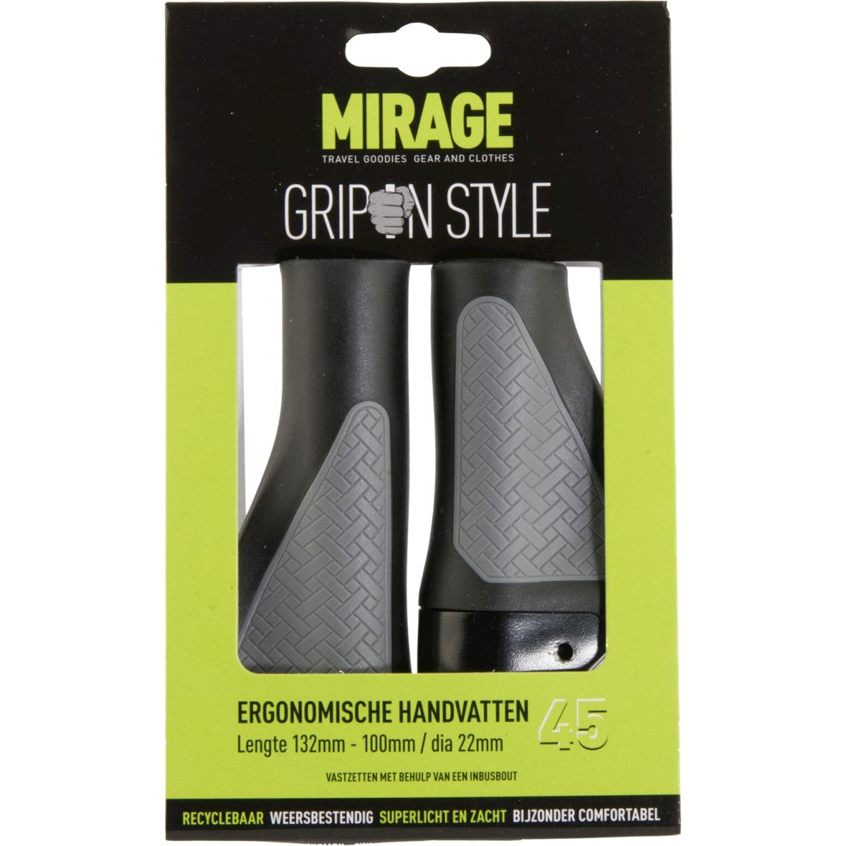Mirage handvatten Grips in style 132 100 zw. gr. blister