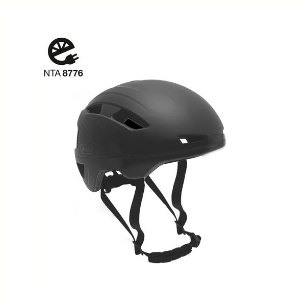Helm unisex matzwart maat 62-63 cm (XL)