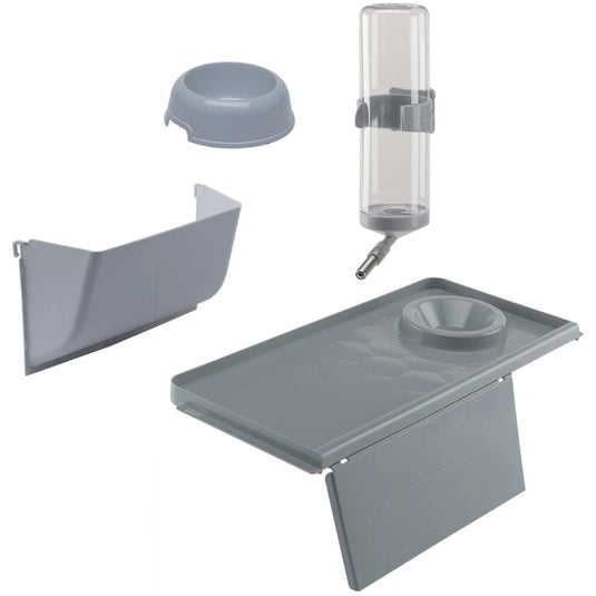 Ferplast Konijnenhok Barn 80 78x48x65 cm rood