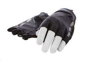 Mirage handschoen vingerloos Lycra gel zwart XL