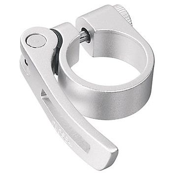 Zadelpenklem Ergotec SCQ-080 ø34,9 mm aluminium met snelspanner - zilver