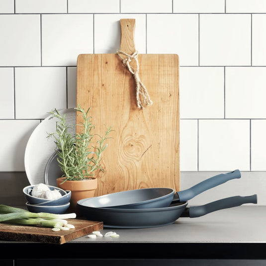 CUISINOX CUISINOX 2-delige Koekenpanset denimblauw