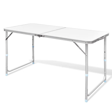 VidaXL Campingtafel inklapbaar en verstelbaar 120x60 cm aluminium