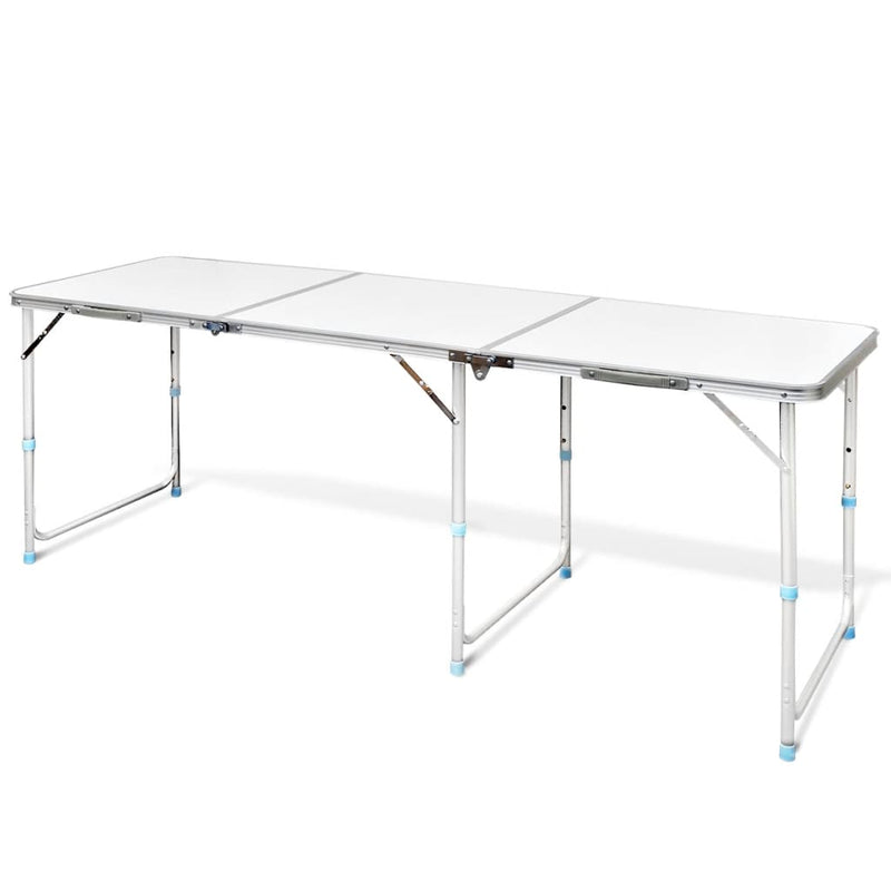 Load image into Gallery viewer, VidaXL Campingtafel inklapbaar en verstelbaar in hoogte aluminium 180 x 60 cm
