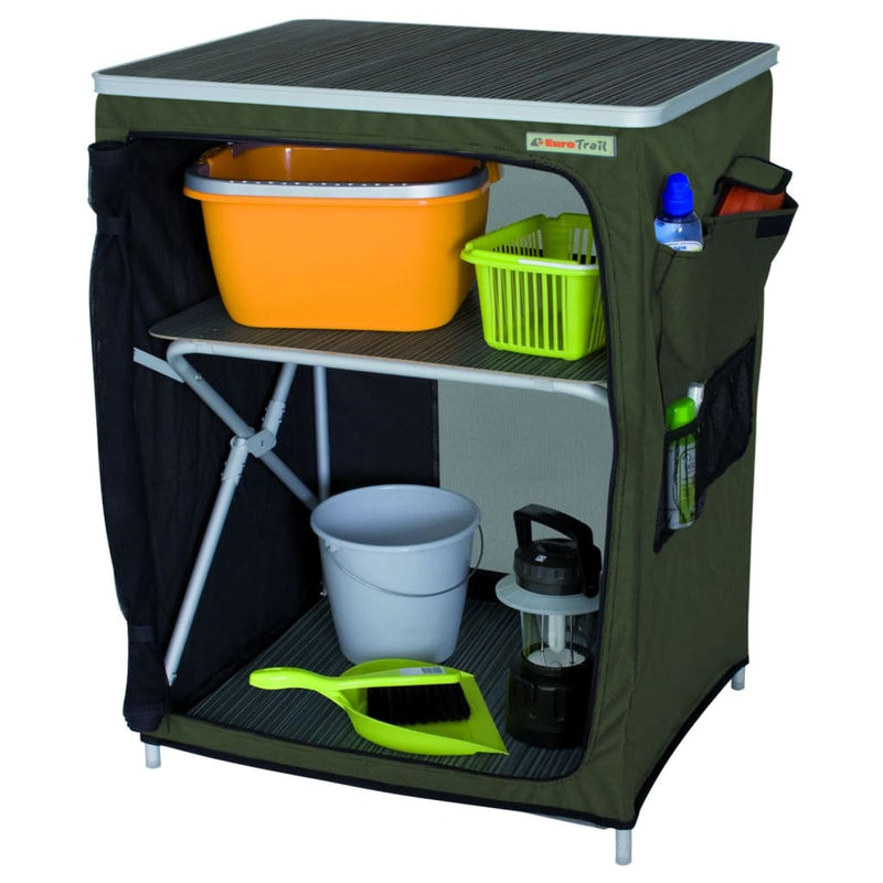 Load image into Gallery viewer, Eurotrail Campingkast Vallou 67x53x86 cm groen
