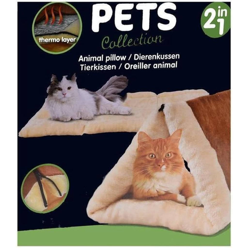 Load image into Gallery viewer, Pets Collection Pets Collection Kattenkussen en tunnel 2-in-1 90x60 cm
