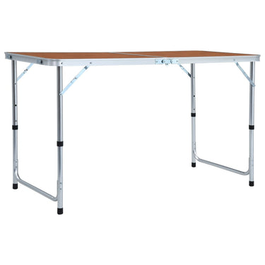 VidaXL Campingtafel inklapbaar 120x60 cm aluminium