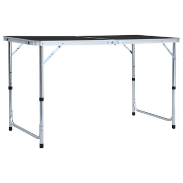 VidaXL Campingtafel inklapbaar 120x60 cm aluminium grijs