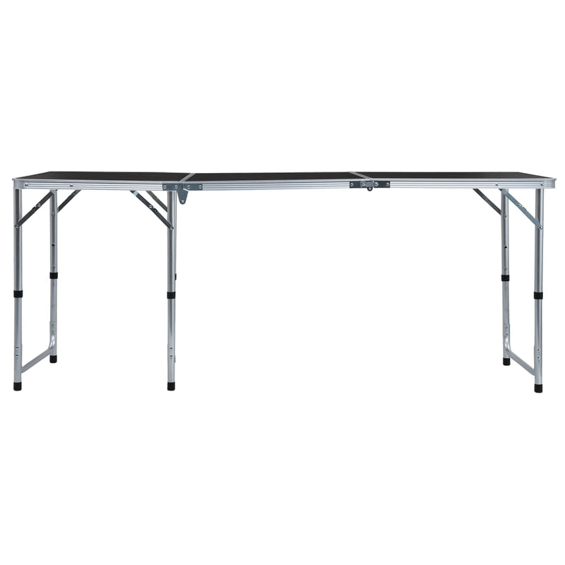 Load image into Gallery viewer, VidaXL Campingtafel inklapbaar 180x60 cm aluminium grijs
